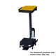 Linton Open Frame Sackholder with Standard Lid - Pedal & Hand-Operated - 20 Ltr - Black Body with Yellow Lid