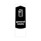 Slim Waste Bin Sticker - General Waste - PC115GW