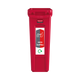 PC115CB - A narrow cans & bottles sticker attached to the front of a red Slim Jim bin