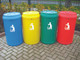 Plastic Furniture Company Drinks Can Litter Bin in Light Green for Indoor & Outdoor Use - 90 Litres - DC - L GRN