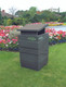 Plastic Furniture Company Imperial Litter Bin in Dark Millstone for Indoor & Outdoor Use - 100 Litres - IB - D MILL