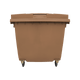 Brown Wheelie Bin - 1100 Litre - Front View