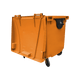 Orange Wheelie Bin - 1100 Litre - Back View Lid Open