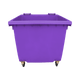 Purple Wheelie Bin - 1100 Litre - Front View Lid Open