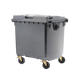 Steel Grey Wheelie Bin - 1100 Litre - WB1100STE