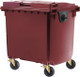 Wine Red Wheelie Bin - 1100 Litre - WB1100WRD