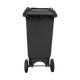 Black Wheelie Bin - 80 Litre Back