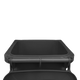 Black Wheelie Bin - 80 Litre Back View Lid Open