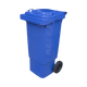 Blue Wheelie Bin - 80 Litre - WB80BLU Offset View Front