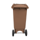 Brown Wheelie Bin - 80 Litre Back