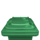 Green Wheelie Bin - 80 Litre Lid Closed