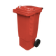 Red Wheelie Bin - 80 Litre - WB80RED Offset View Front