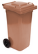 Brown Wheelie Bin - 140 Litre - WB140BRN