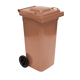 Brown Wheelie Bin - 140 Litre - WB140BRN