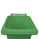 Green Wheelie Bin - 240 Lid Open Green Wheelie Bin - 240 Lid Open