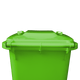 Lime Green Wheelie Bin - 240 Litre Lid Closed Back