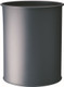 Durable Round Metal Waste Basket - 15 Ltr - Charcoal - 330158