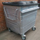 1280 Litre Galvanised Wheelie Bin