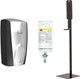 BUFG750824BCALC - Rubbermaid AutoFoam Standard Floor Stand with Alcohol Plus Hand Sanitiser & Black/Chrome Dispenser Bundle