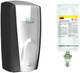 BUFG750411ALC - Rubbermaid Black/Chrome AutoFoam Dispenser & Alcohol Plus Hand Rub Bundle