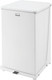 Rubbermaid Defender Square Pedal Bin with Plastic Liner - 95 Ltr - White - FGST40EPLWH