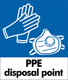 PPE Waste Sticker - Small