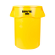 Rubbermaid BRUTE Container - 166.5 Ltr - Yellow - FG264360YEL