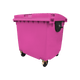 Pink Wheelie Bin - 1100 Litre - Offset View Left - WB1100PNK