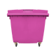 Pink Wheelie Bin - 1100 Litre - Front View