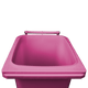 Pink Wheelie Bin - 240 Lid Open