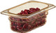 92HP150 - Cambro High Heat Gastronorm Food Pan 1/9 with amber colouration containing kidney beans