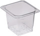 Cambro Polycarbonate Colander Pan - GN 1/6 - 127mm - Clear - 65CLRCW135