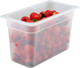 38PP190 - A one-third sized polypropylene gastronorm pan food pan containing strawberries