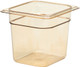 Cambro High Heat Gastronorm Pan - GN 1/6 - 150mm - Amber - 66HP150