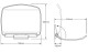 MC75 - Stainless steel baby changing unit technical drawing
