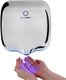 HD-BD1000PS - BlueDry Eco Dry Hand Dryer - Polished Stainless Steel - In Use