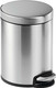 340023 - Durable Round Pedal Bin - 5 Ltr - Silver