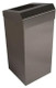 WR-PL75MBS - Metal Waste Bin with Open Chute Lid - 50 Ltr - Brushed Stainless Steel
