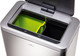 342423 - Durable No Touch Duo Sensor Bin - 2 x 20 Ltr - Silver - Overhead with Lid Open