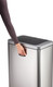 342423 - Durable No Touch Duo Sensor Bin - 2 x 20 Ltr - Silver - Rear Carry Handle