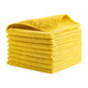 1820580 - Rubbermaid HYGEN R-40 Recycled Microfibre Cloth - Yellow - Stacked