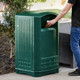 FG396400DGRN - Rubbermaid Landmark - 189 Ltr - Dark Green - Person Discarding of Cup While Outside