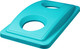 BNSC87G - Soho Recycling Bin - 87 Ltr - Glass - ESLIDROUNDAQUA Slim Jim Compatible Can/Bottle Lid in Aquamarine