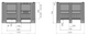 83281310 - CB3 Pallet Box - 610 Ltr - Blue - Technical Drawing