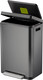 EK9368TG45 - EKO X Cube Kitchen Pedal Bin - 45 Ltr - Titanium Grey - Lid & Frame Lifted
