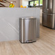 EK9361MT2025 - EKO Maddison Dual Stream Kitchen Pedal Bin - 25 + 20 Ltr - Stainless Steel - Situated in Kitchen