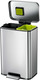 EK9361MT2025 - EKO Maddison Dual Stream Kitchen Pedal Bin - 25 + 20 Ltr - Stainless Steel - Lid Open
