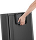 EK9361MB2025 - EKO Maddison Dual Stream Kitchen Pedal Bin - 25 + 20 Ltr - Matt Black     - Rear Carry Handle