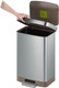 EK9168MT50 - EKO Hudson Pedal Bin - 50 Ltr - Stainless Steel - Lid & Frame Being Lifted