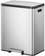 EK9128MT2436 - EKO Ecocasa Dual Stream Recycling Pedal Bin - 24 + 36 Ltr - Stainless Steel